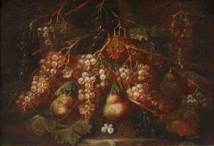 Gilardo da Lodi (active in Lodi and Milan, documented in 1716), Still life of grapes and pears